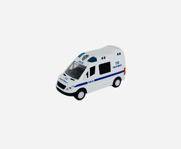 Kırılmaz Pilli Sesli Sürtmeli Polis görsel 1