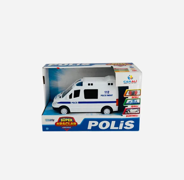 Kırılmaz Pilli Sesli Sürtmeli Polis görsel 2
