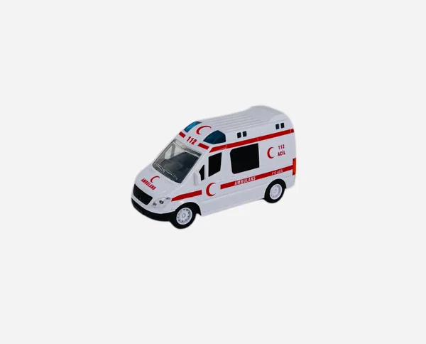 Kırılmaz Pilli Sesli Sürtmeli Ambulans